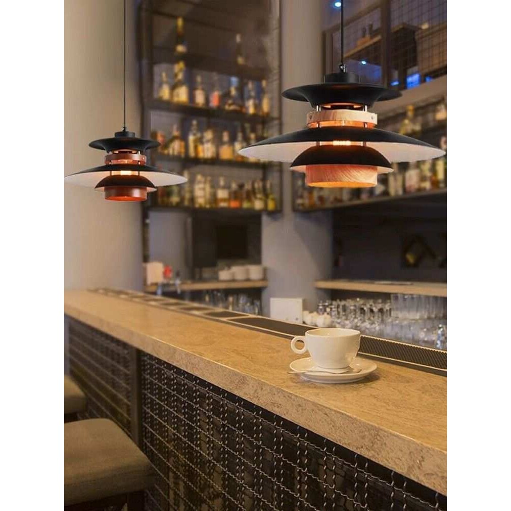 丹麦餐厅吊灯咖啡厅饭店飞碟灯烧烤店专用灯具店铺商用火锅店吊灯