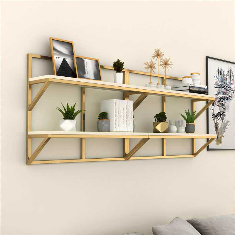 北欧墙上置物架 简约时尚型客厅墙面展示架 甲油美甲壁挂式收纳架
