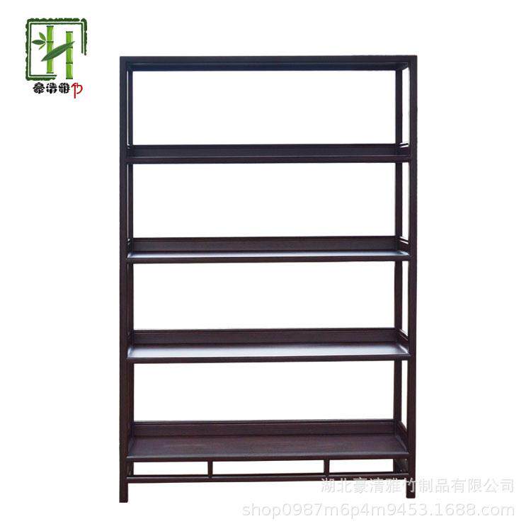 立豪竹制品厂楠竹茶架竹柜新中式博古架竹茶展架竹家具厂家