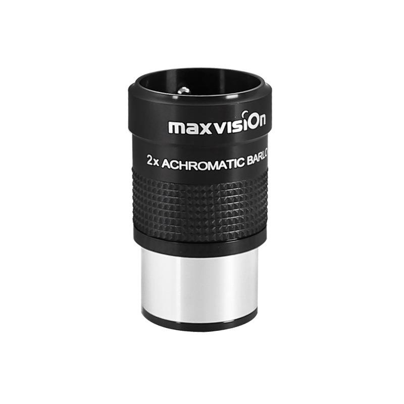 晶华大观Maxvision天文望远镜配件2X增倍镜金属消色差高倍高清3倍