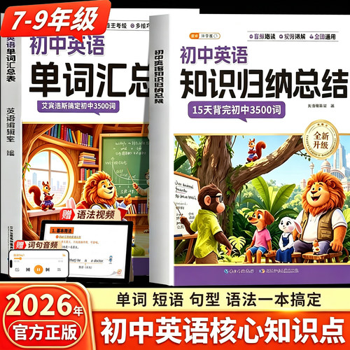 初中英语词汇单词知识归纳汇总