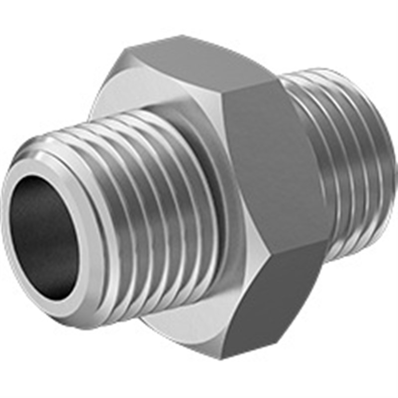 NPT Male  BSPP Male  微型耐中压300不锈钢六角外丝直通