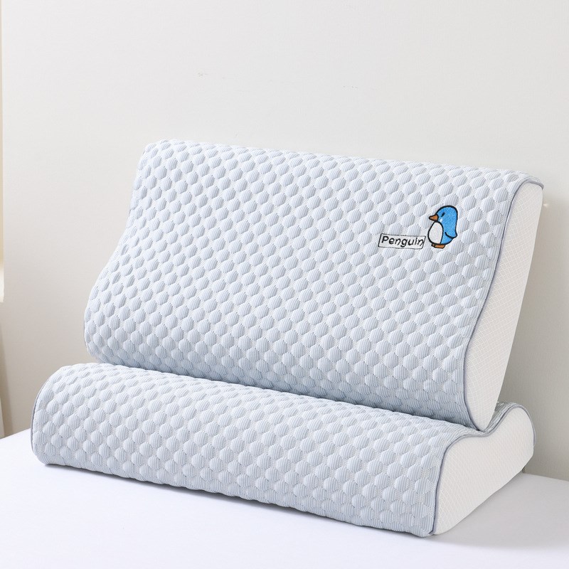 乳胶枕套夏季凉感豆豆凉爽枕头套单个40x60亲水棉曲线枕芯套30x50