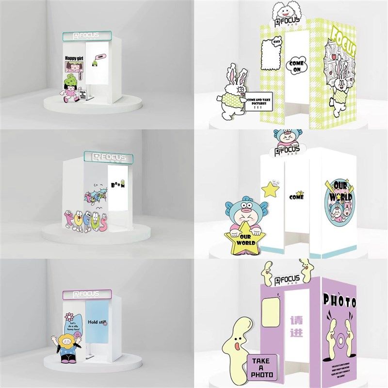 韩式移动大头贴自助拍照机器证件照拍照打印一体机商场免安装现货