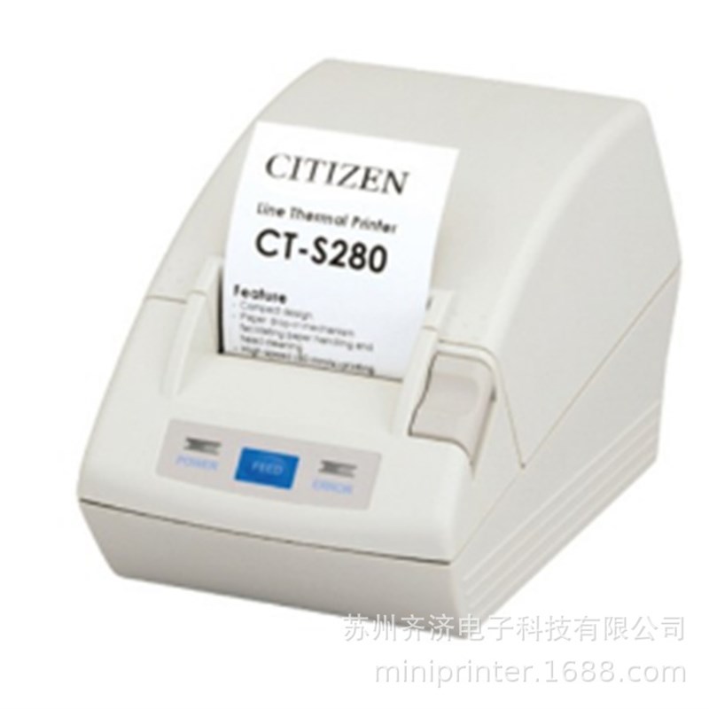 CITIZEN/西铁城 CT-S280 结构小型功能丰富的便携式票据打印机