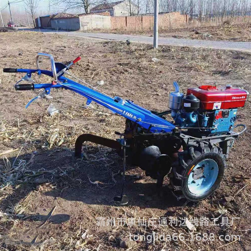 通利达厂家直销手扶拖拉机绞磨机 5T柴油机二轮卷扬机3吨电缆牵引