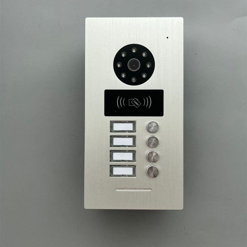 新款家用别墅4户型/7寸彩色高清有线可视对讲门铃刷卡智能门禁
