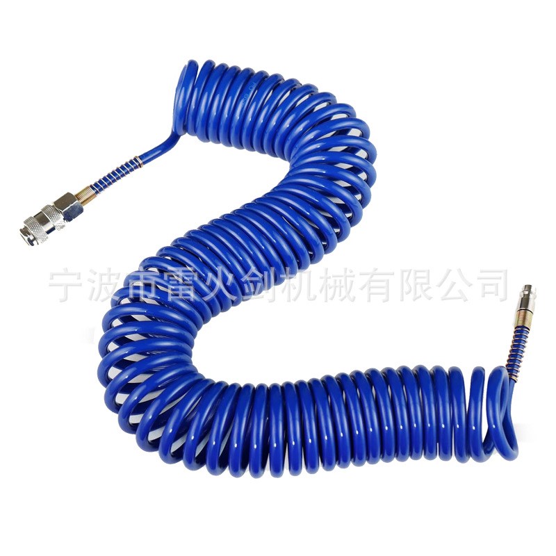 PU气管 5*8 6.5*9.5  8*12空气软管 7,5米带美式快速接头铁镀铜