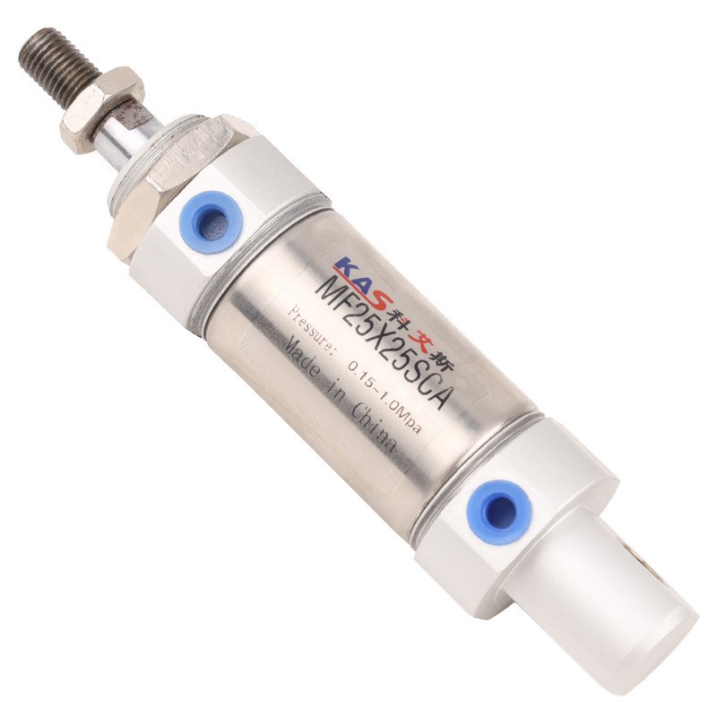 不锈钢迷你气缸MF10/12/16/20/25/32/40X25X50X75X100X125X150CA