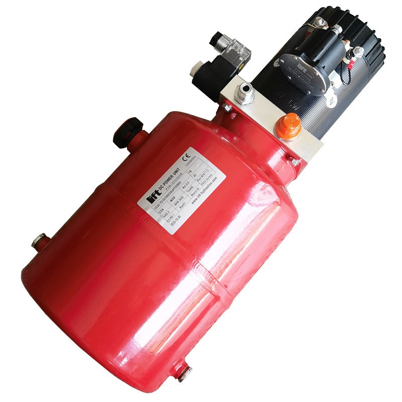 力富特24V2.2KW液压动力单元总成  卧式油箱全电动堆高车提升电机