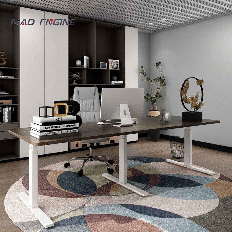 融朗 180三节三电机智能电动升降桌电竞桌架旋转自由调节升降桌