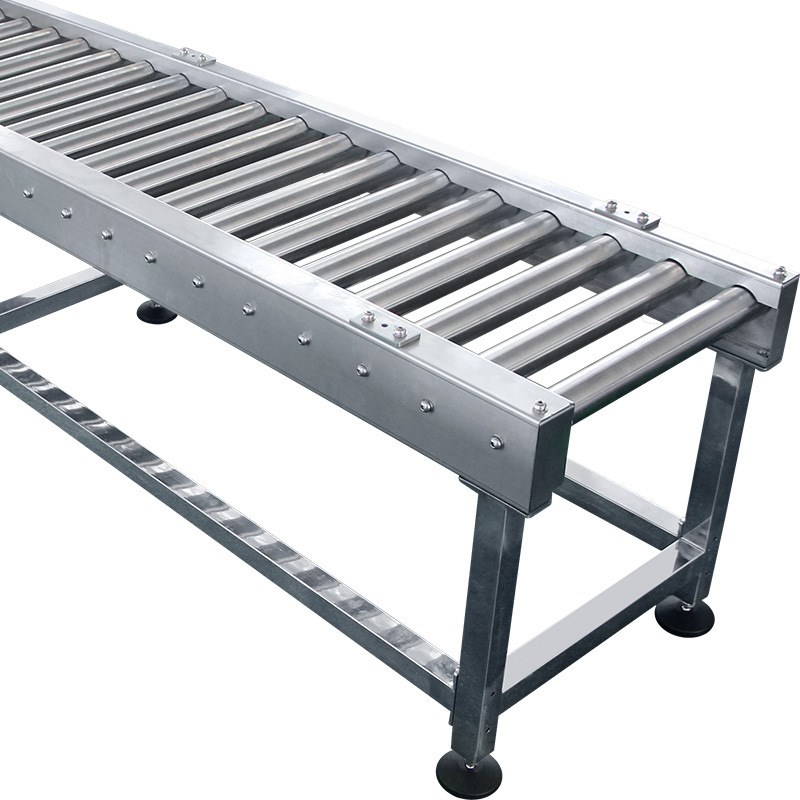 无动力滚筒线自动化输送线 电子厂包装传送线 不锈钢辊筒输送机