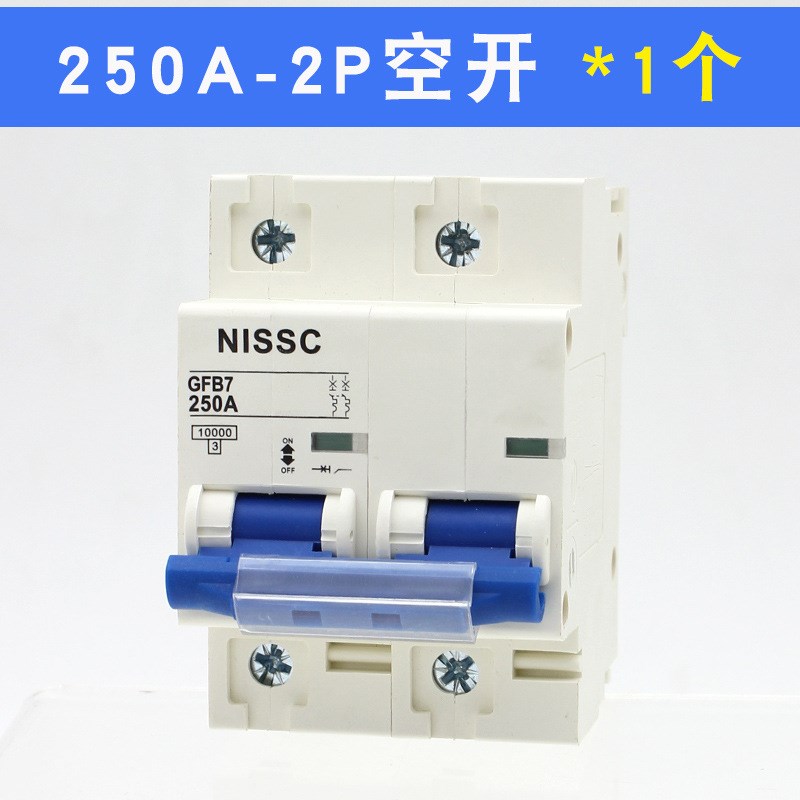 电动车空气开关三轮车电动汽车专用大功率直流断路器250A-2P空开