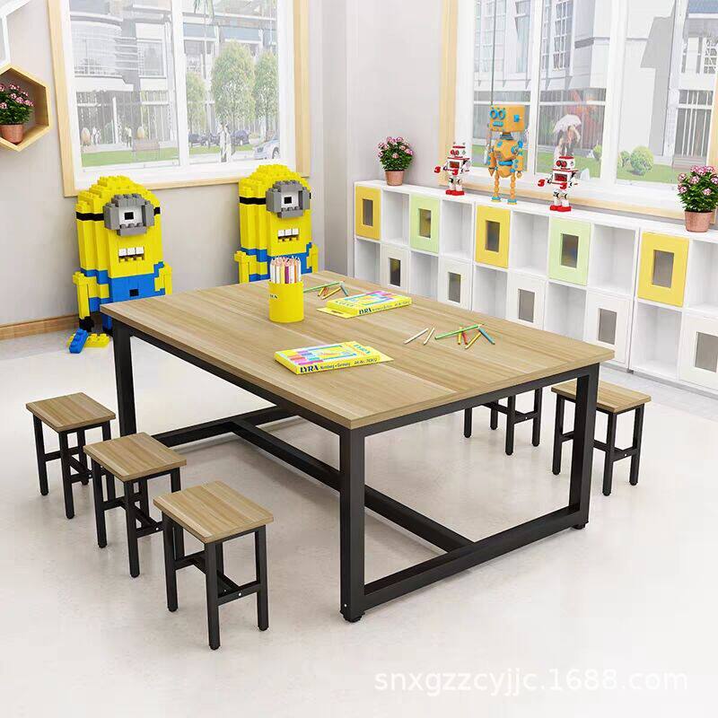 小学生幼儿园学生课桌椅培训桌辅导班手工美术绘画画桌画室学习桌