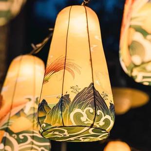 凤凰花灯天幕灯笼大唐不夜城文旅灯笼户外防水景区亮化装饰灯笼墙