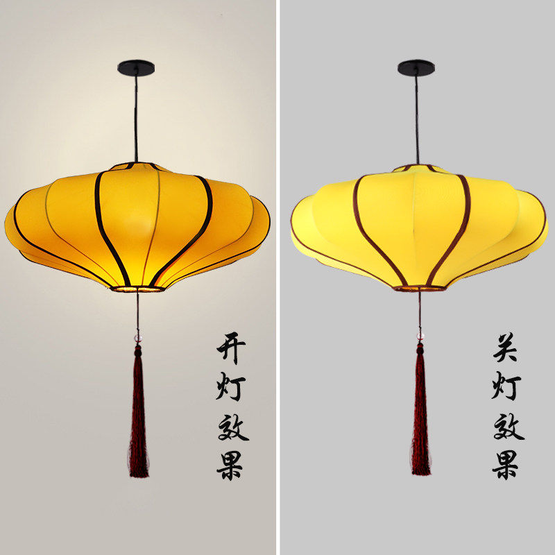 仿古红灯笼新中式飞碟灯笼火锅店茶楼酒店景区灯笼古典灯具中国风