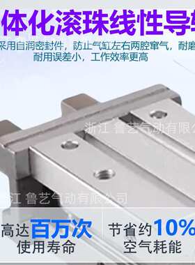 HFZ气动手指气缸6/10/16/20/25/32/40平行夹爪机械手夹紧气爪
