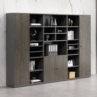 木质文件柜资料柜老板桌书柜板式档案储物收纳柜背景办公室储物柜