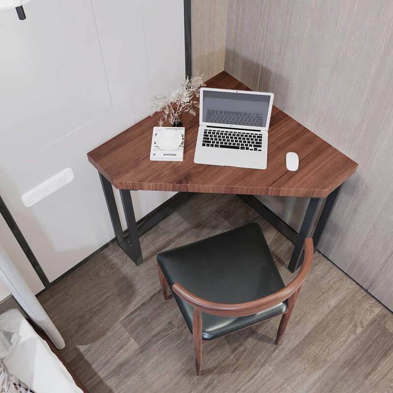 实木三角桌小户型拐角墙角电脑桌书桌小尺寸家用办公桌简易墙角桌