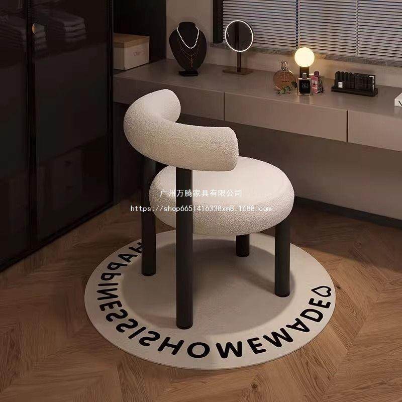 万腾网红化妆凳风书桌椅子靠背凳子卧室梳妆台化妆椅轻奢简约万腾