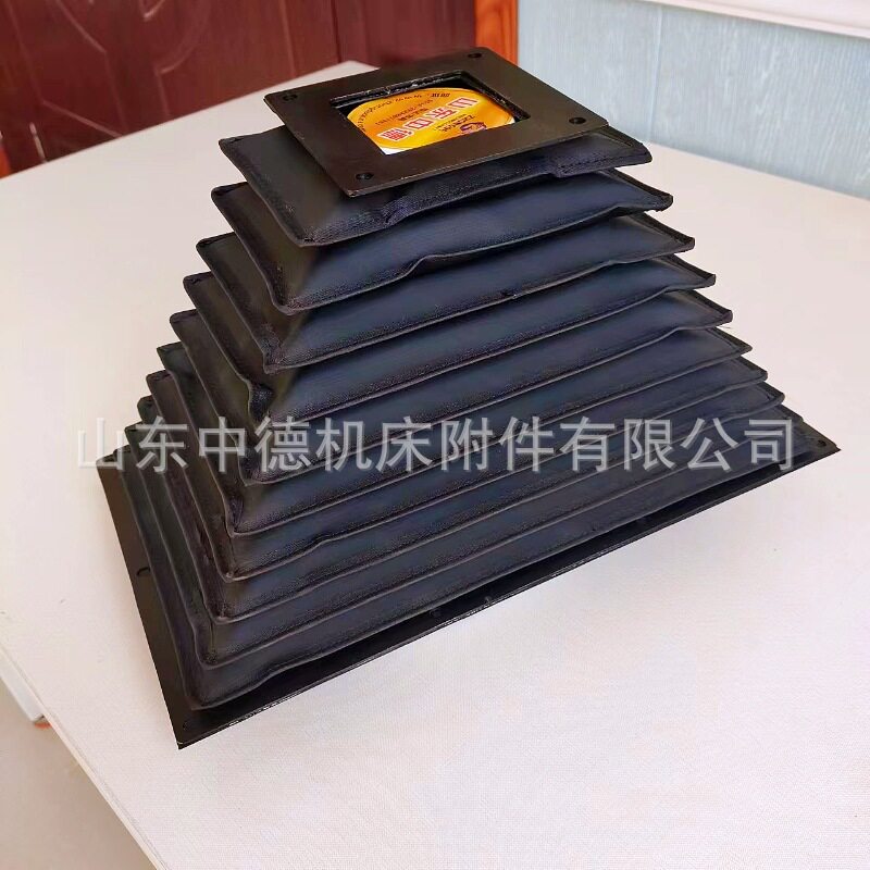 中德PVC锥形风琴防护罩丝杠罩升降机柔性线轨可伸缩机床护罩