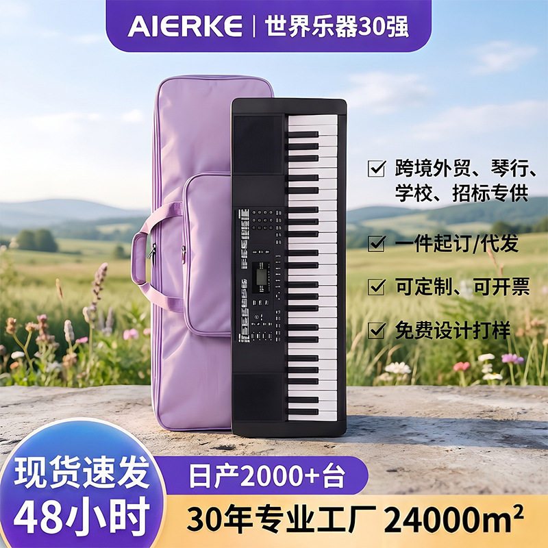 爱尔科61键电子琴儿童成人便携教学琴智能家用钢琴ARK160电钢琴