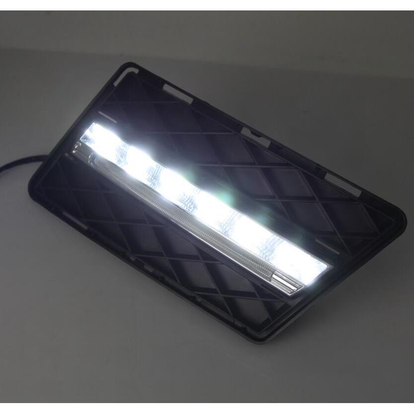 适用于08-12款奔驰W204日行灯GLK300GLK350日间行车灯改装