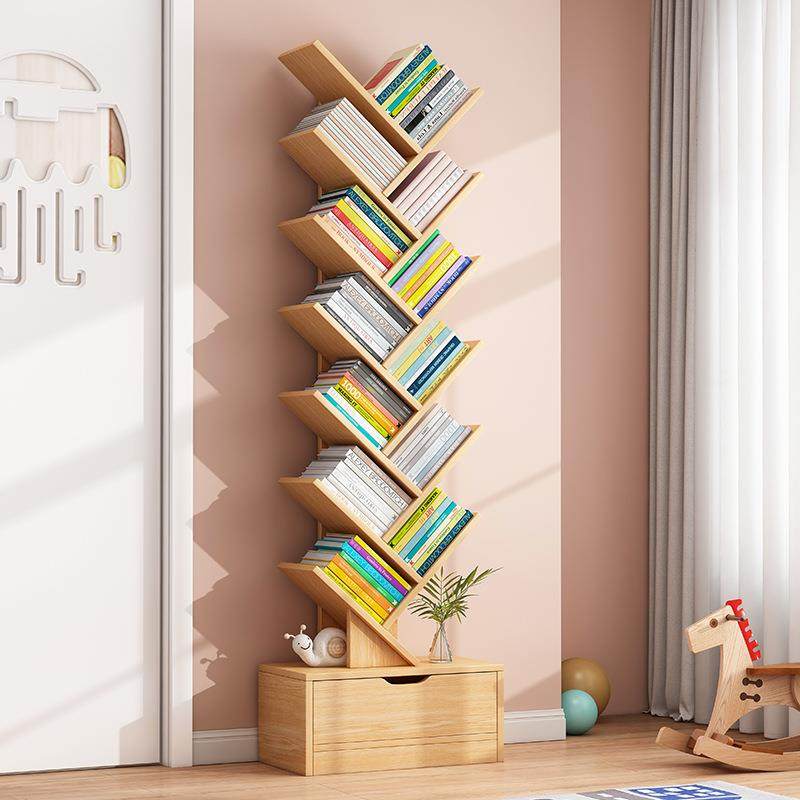 简易书架落地置物架家用树形收纳架卧室储物架靠墙柜子客厅小书柜,节庆用品/礼品,新娘配件,淘宝优惠券,粉丝福利购,淘宝优惠卷