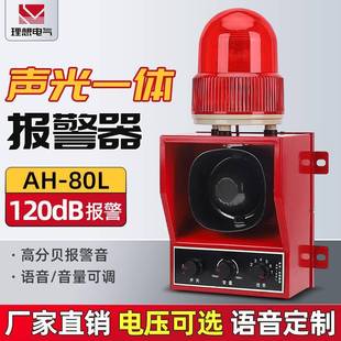 人体感应 1米 多功能选择 80l124db 工业声光报警器ah