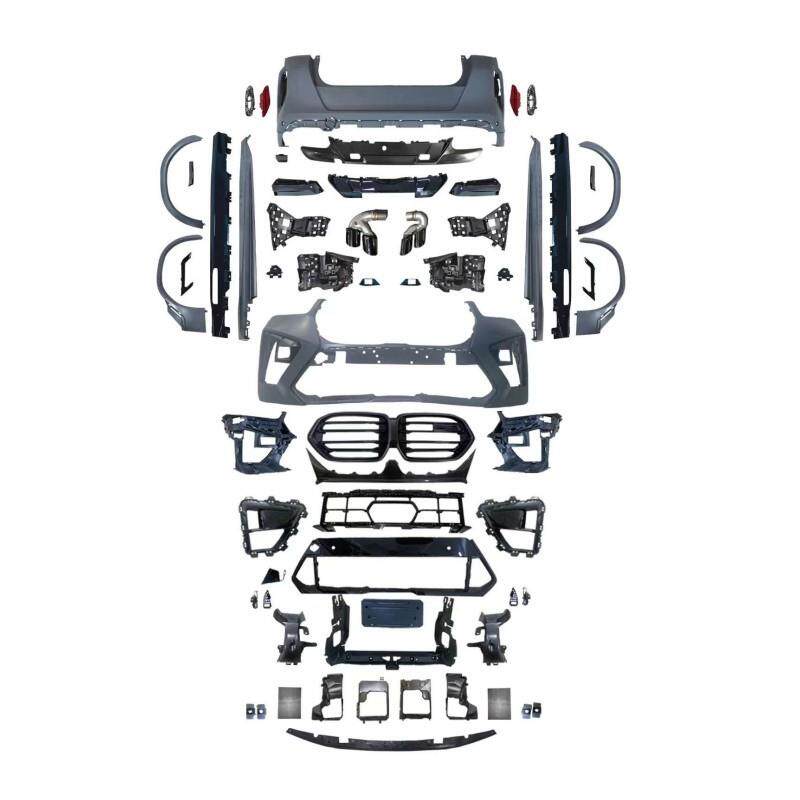 X6M包围车身套件保险杠适用于宝马X6新G06后期改装X6M排气管2023