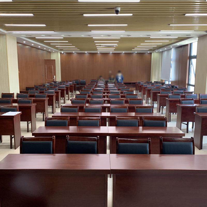 简约会议桌条桌办公室职员桌椅油漆长条桌培训班课桌条形桌椅组合