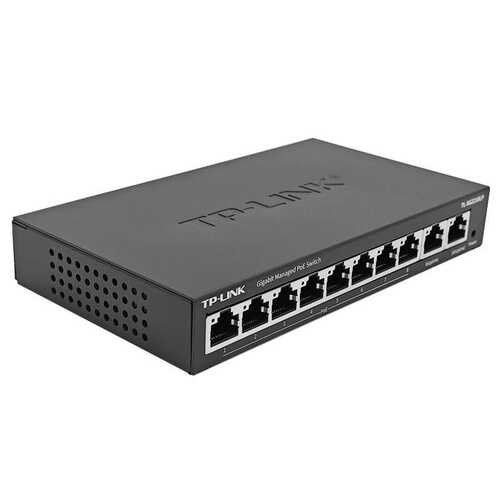 TP-LINK千兆APP云管理10口SG2210LP国标48V监控专用POE供电交换机