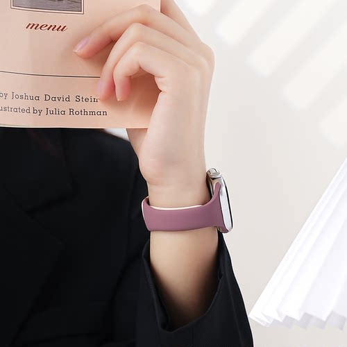 适用苹果手表表带iwatch表带苹果s11手表s10硅胶S9新款watchs运动SE女款iwatchs9秋冬42腕带9夏日8高级感创意