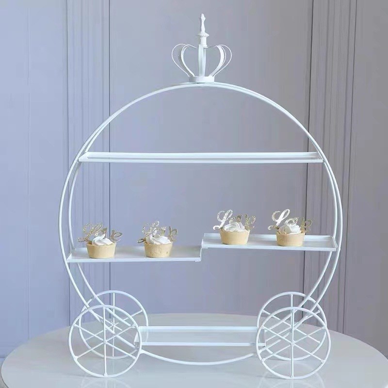 欧式甜品台展示架婚礼装饰下午茶双层蛋糕架蛋糕店糕点摆件盘子