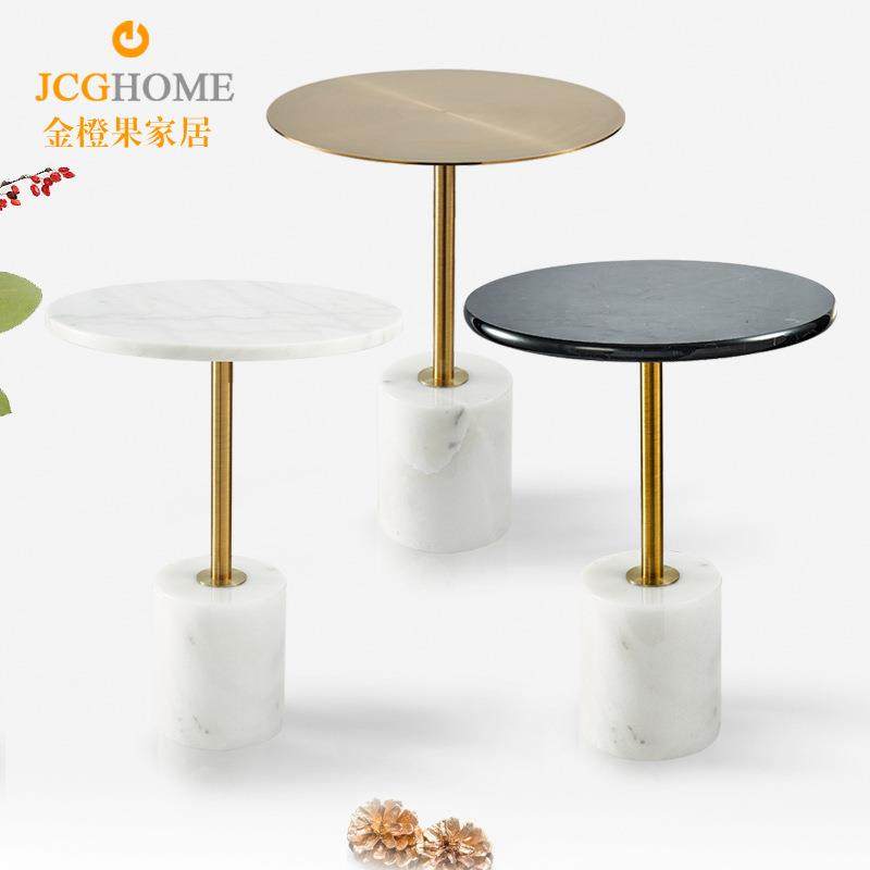 大理石售楼部茶几北欧简约创意圆形样板房小户型边几商务洽谈桌,纺织面料/辅料/配套,纺织机械配件,淘宝优惠券,粉丝福利购,淘宝优惠卷