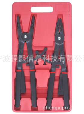2件套16英寸卡簧钳套装内卡外卡环钳直口弯口可换头挡圈钳组套
