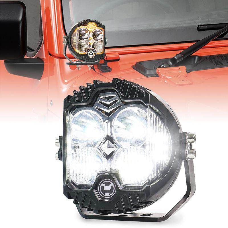 新款现货5寸三面发光LED工作灯供应4灯杯款越野车改装车灯,机械设备,其他机械设备,淘宝优惠券,粉丝福利购,淘宝优惠卷