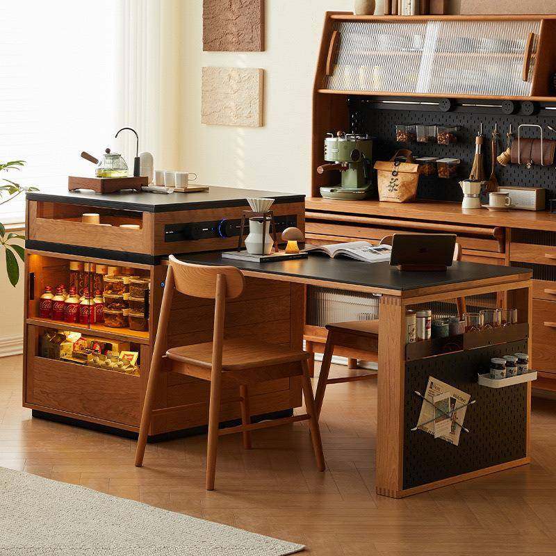 北欧实木岛台岩板餐桌一体多功能家用小户型中岛拉伸柜餐边柜吧台,机械设备,其他机械设备,淘宝优惠券,粉丝福利购,淘宝优惠卷