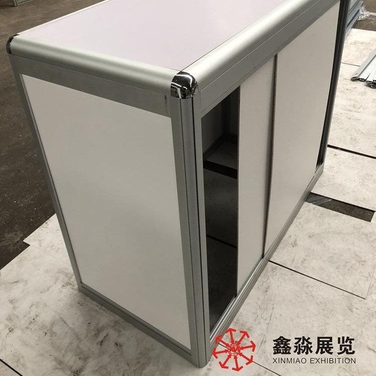 会展折叠桌 展览会简易前台桌折叠款咨询桌 铝合金折叠桌生产厂家