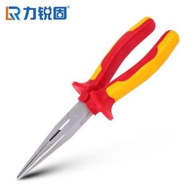 力锐固LRG10016绝缘尖嘴钳规格：6寸150mm
