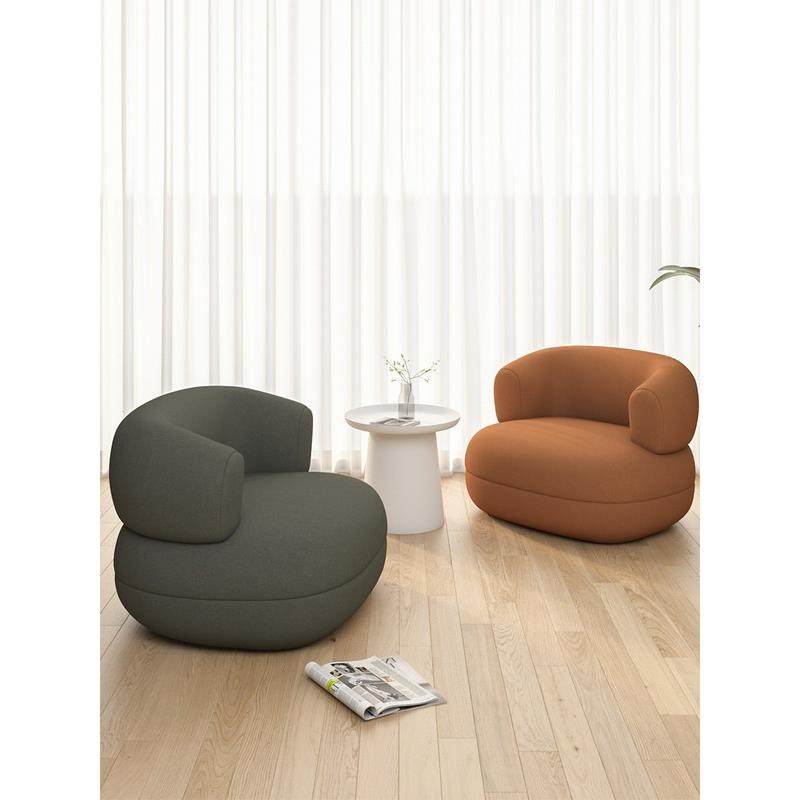 橘色U型轻奢北欧网红休闲单人懒人榻榻米沙发小沙发沙发椅卧室女,纺织面料/辅料/配套,纺织机械配件,淘宝优惠券,粉丝福利购,淘宝优惠卷