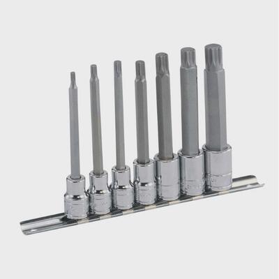 Genius天赋工具3/8″10mm系列7件套内12角旋具套筒组BS-307ML