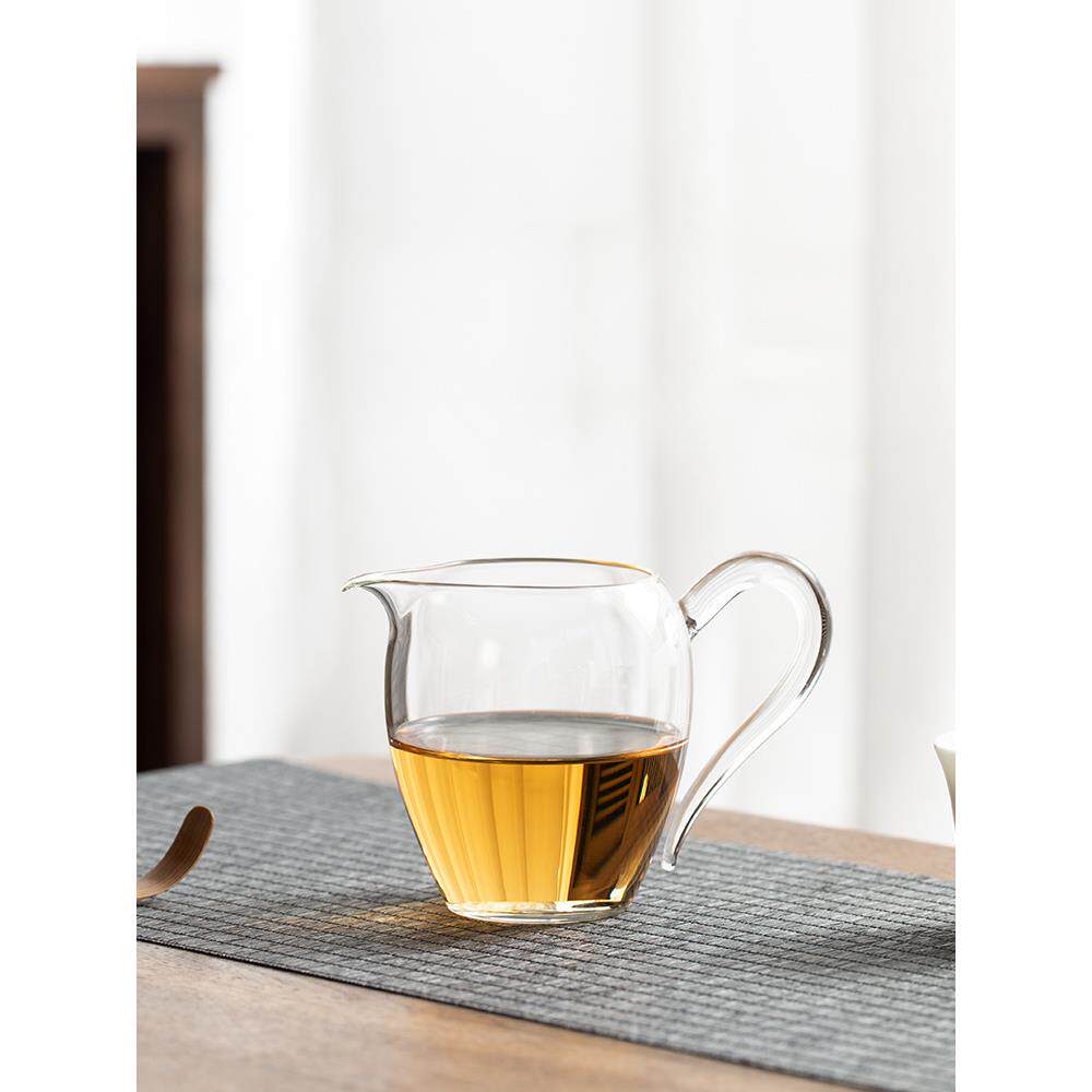 南山先生清云玻璃公道杯泡茶茶具分茶器茶漏配件耐高温手冲适用