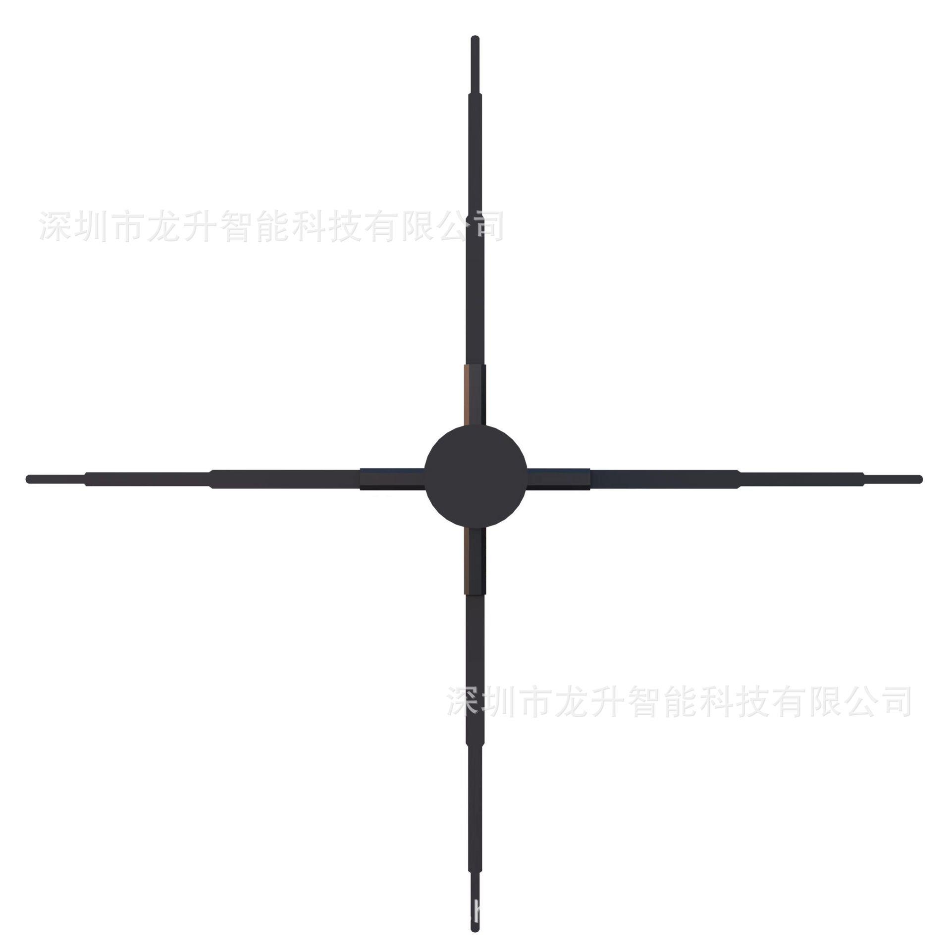 3D全息风扇广告机高清100cmHDMI实时同步传输 控制盒祼眼成像展厅
