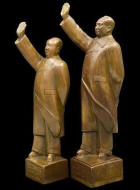 毛主席铜OLM像铜全身站像挥手像雕塑毛摆泽东居家件