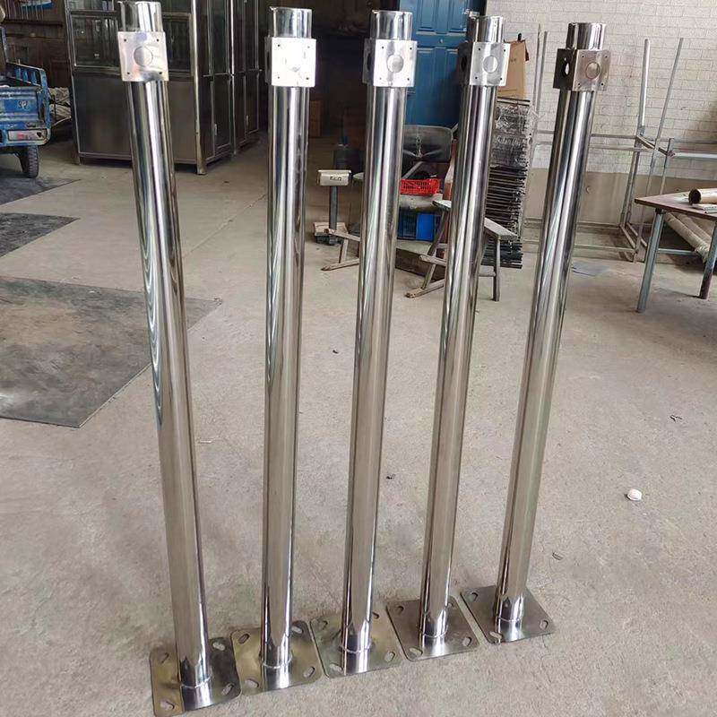 不锈钢控全立杆支架76-监N小区学校公园监控立户外摄像111头支柱