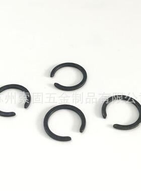 无耳轴用挡圈M发240碳Φ钢压扁钢丝挡0圈XND4-Φ26黑轴承止动环