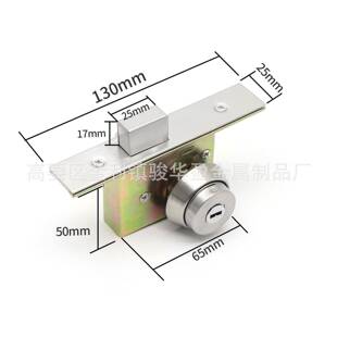 不锈钢地弹簧锁有框门璃暗装铝合金门拧手锁隐形落JH302地加长玻