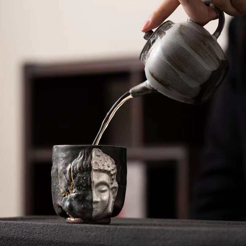 手作一念神魔茶盏主人杯 家用高端把玩茶器陶瓷茶杯小杯子,电子元器件市场,其它元器件,淘宝优惠券,粉丝福利购,淘宝优惠卷