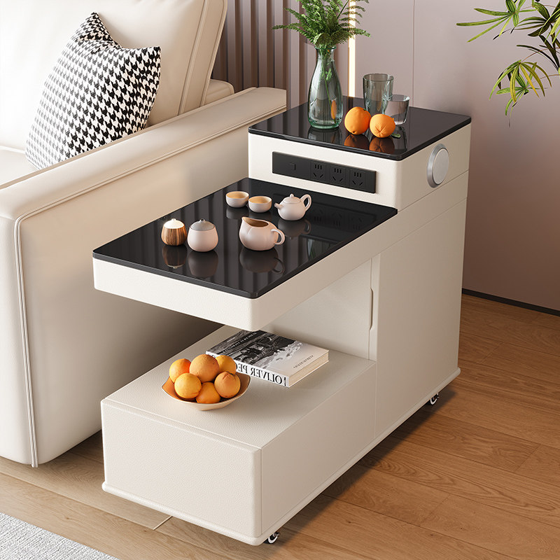 可移动茶几边几小户型客厅家用实木小推车式茶台桌泡茶一体多功能,住宅家具,茶几,淘宝优惠券,粉丝福利购,淘宝优惠卷